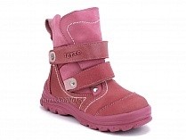 215-96,87,17 Тотто (Totto), ботинки детские зимние ортопедические профилактические, мех, нубук, кожа, розовый. в Волгограде
