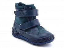 127-3,13 Тотто (Totto), ботинки демисезонные утепленные, байка, синий, кожа в Волгограде