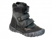 210-21,1,52Б Тотто (Totto), ботинки демисезонные утепленные, байка, черный, кожа, нубук. в Волгограде