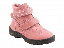 211-307 Тотто (Totto), ботинки детские зимние ортопедические профилактические, мех, кожа, розовый. в Волгограде