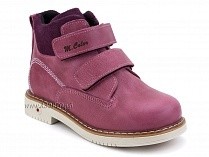 1071-10 (26-30) Миниколор (Minicolor), ботинки детские ортопедические профилактические утеплённые, кожа, флис, розовый в Волгограде