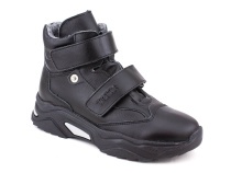 3541-131 Тотто (Totto), ботинки детские утепленные ортопедические профилактические, кожа, байка, чёрный в Волгограде