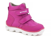 BL-271(55) Боттилини (Bottilini), ботинки  детские демисезонные  ортопедические профилактические, кожа, байка, фуксия в Волгограде