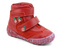 238-196,186 Тотто (Totto), ботинки демисезонные утепленные, байка,  кожа,нубук,  красный, в Волгограде