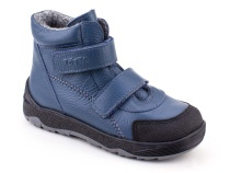 2458-702 Тотто (Totto), ботинки детские утепленные ортопедические профилактические, кожа, джинс в Волгограде