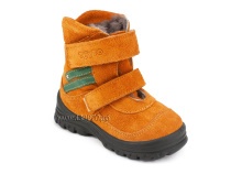 203-85,044 Тотто (Totto), ботинки зимние, оранжевый, зеленый, натуральный мех, замша. в Волгограде