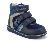 23-251  Сурсил (Sursil-Ortho), ботинки неутепленные с высоким берцем, кожа , нубук, синий, голубой в Волгограде
