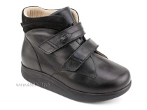 141606W Сурсил-Орто (Sursil-Ortho), ботинки для взрослых, ригидная подошва, диабетическая подкладка, кожа, нубук, черный, полнота 11 в Волгограде